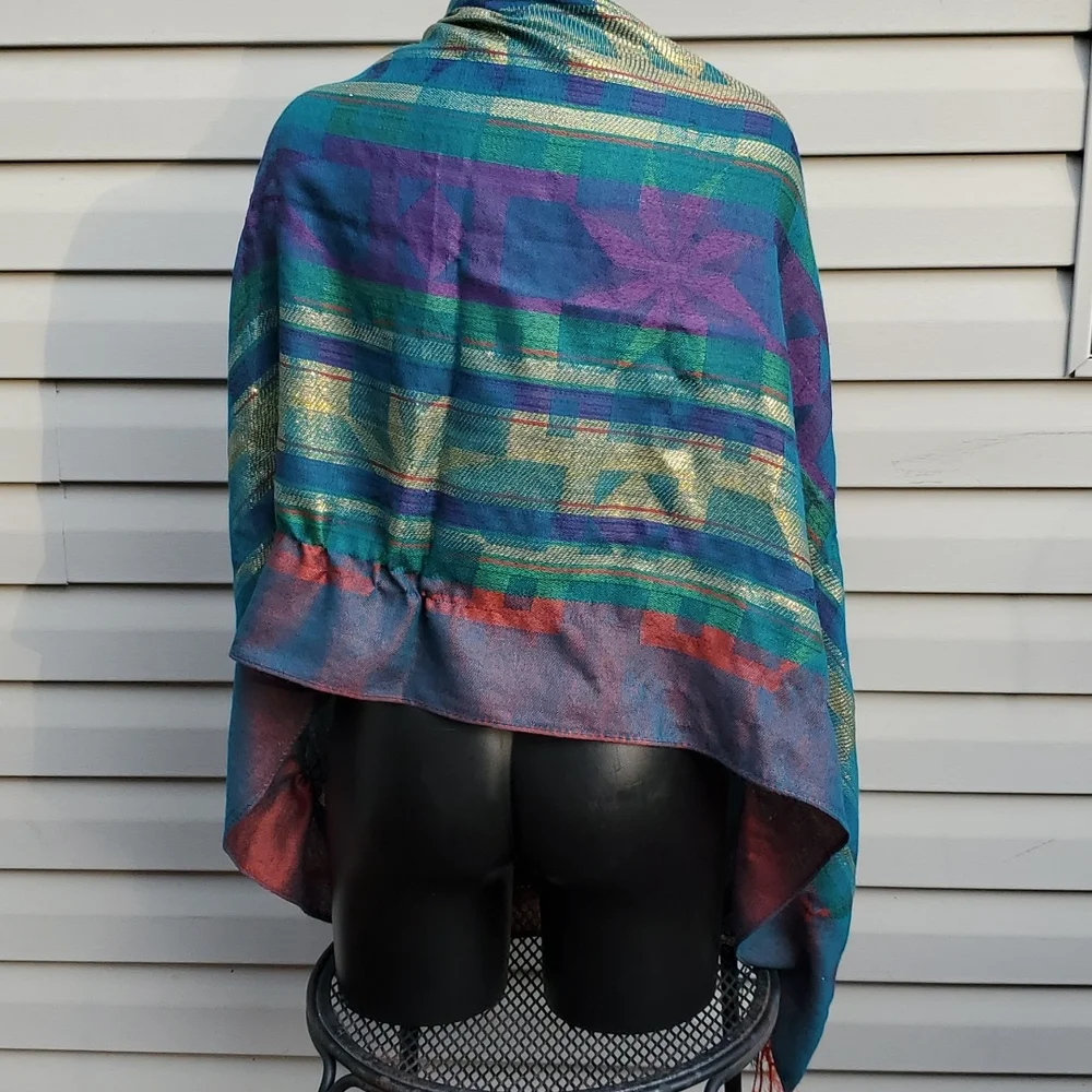 Multi pattern  Scarf - Picture 2 of 3